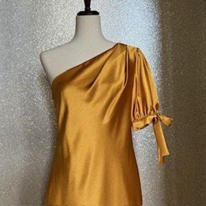 Aidan by Aidan Mattox Dress, Size 10, Gold Color.